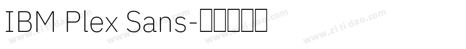 IBM Plex Sans字体转换